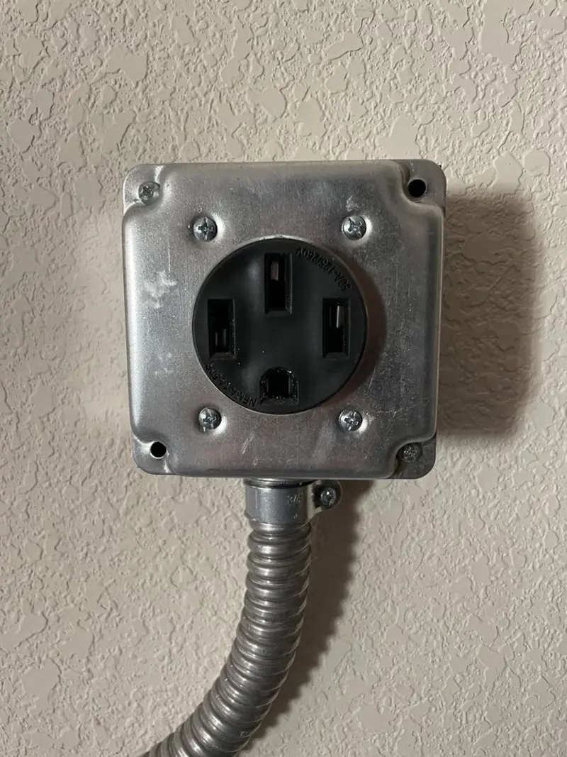 NEMA 14-50 outlet installed for Electrical Panel Upgrade in Centennial